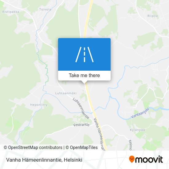 Vanha Hämeenlinnantie map
