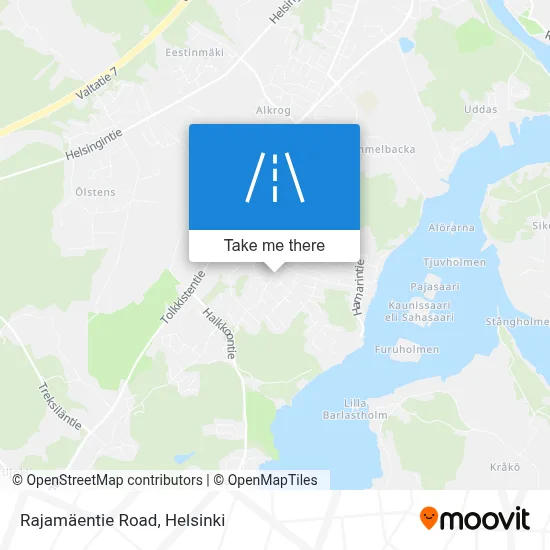 Rajamäentie Road map