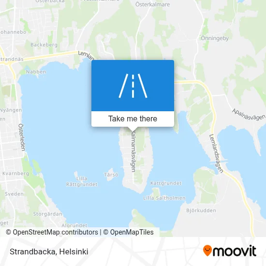 Strandbacka map