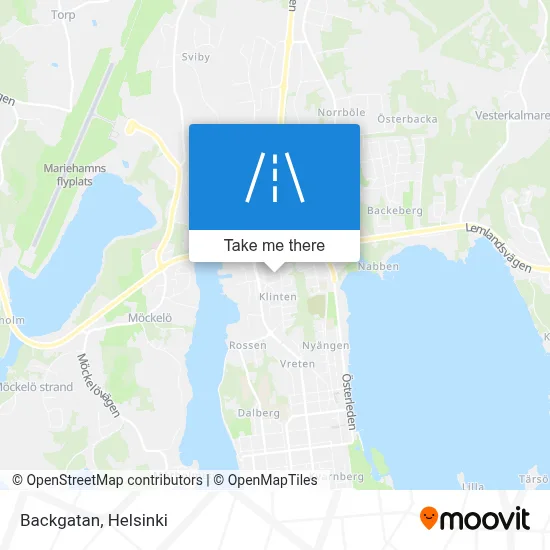 Backgatan map