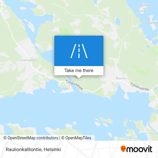 Raulionkalliontie map