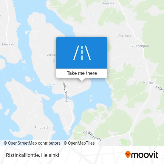 Ristinkalliontie map