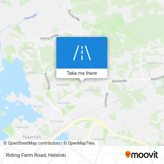 Riding Farm Road map