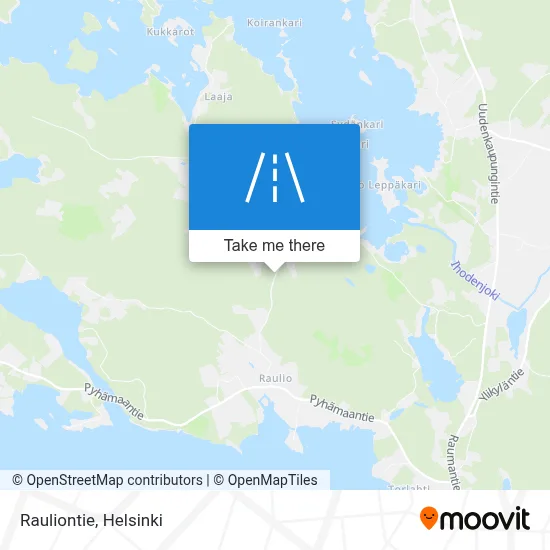 Rauliontie map