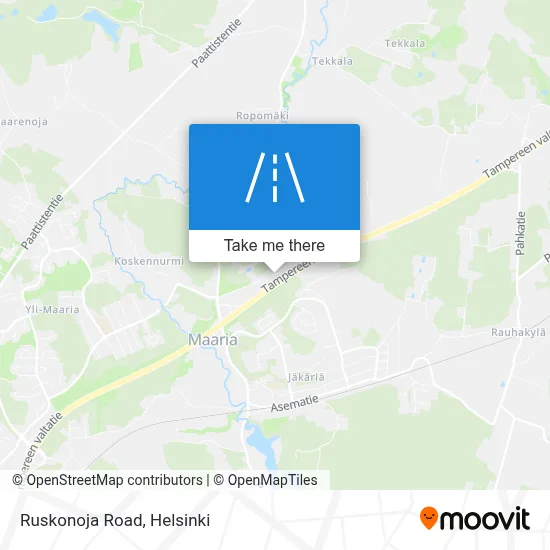 Ruskonoja Road map