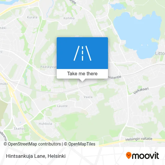 Hintsankuja Lane map