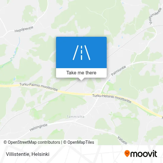 Villistentie map