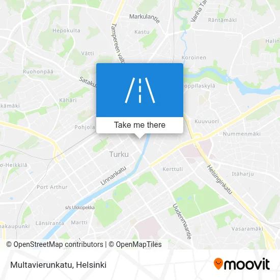 Multavierunkatu map