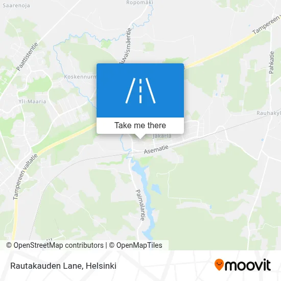 Rautakauden Lane map