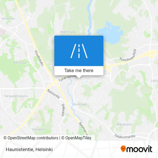 Haunistentie map