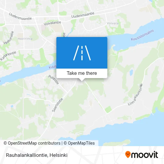 Rauhalankalliontie map