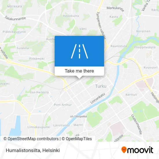Humalistonsilta map