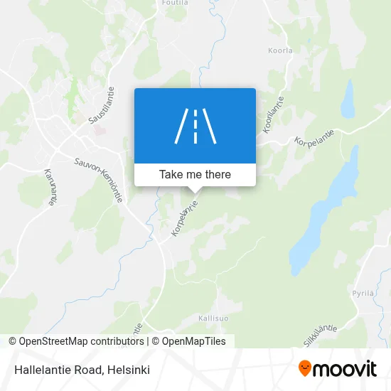 Hallelantie Road map