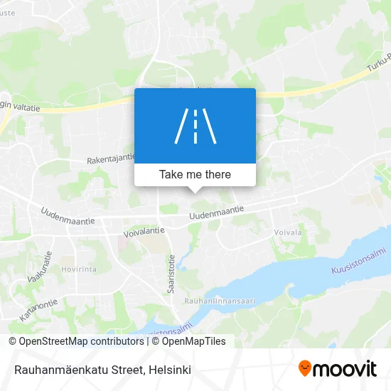 Rauhanmäenkatu Street map