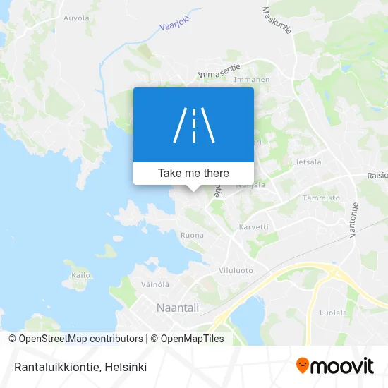 Rantaluikkiontie map