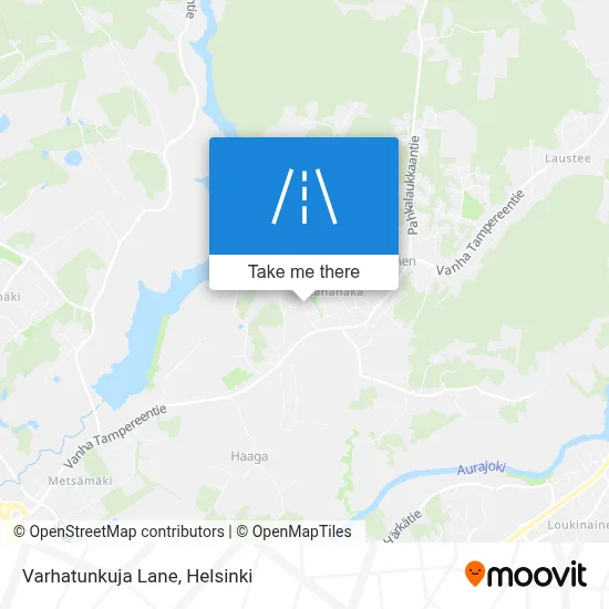 Varhatunkuja Lane map
