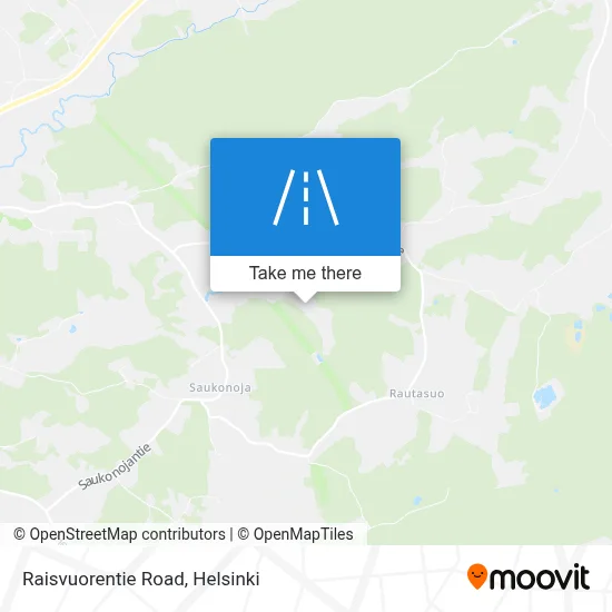 Raisvuorentie Road map