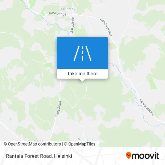 Rantala Forest Road map