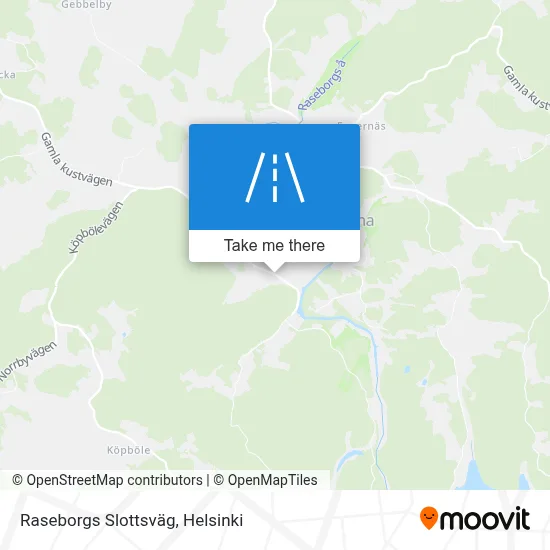 Raseborgs Slottsväg map