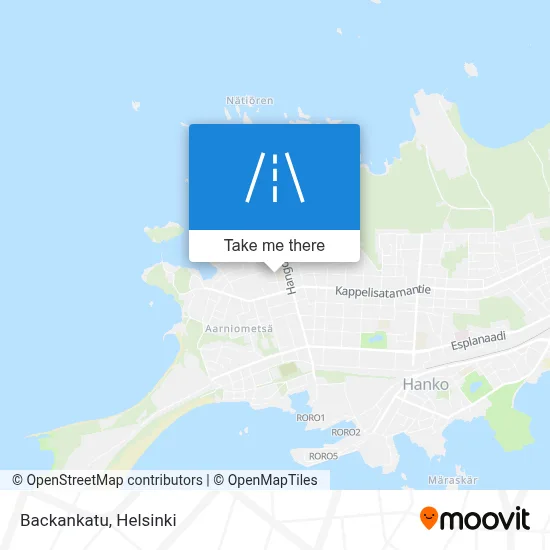 Backankatu map