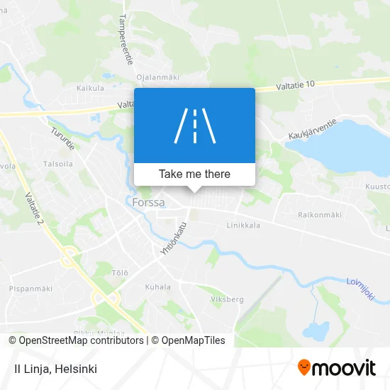 II Linja map