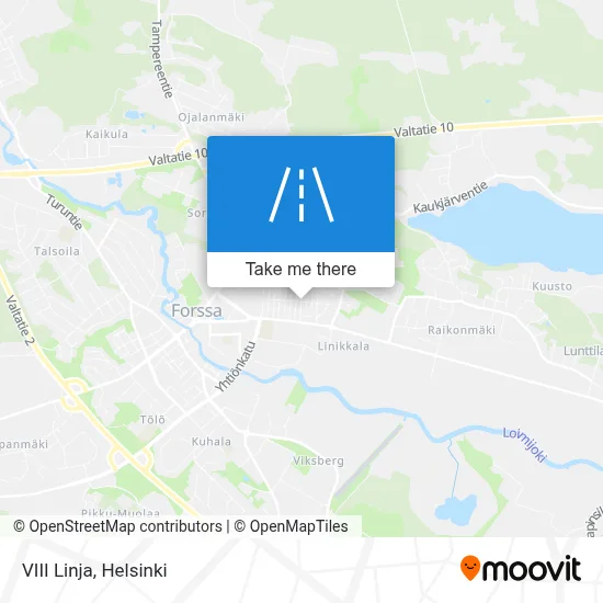 VIII Linja map