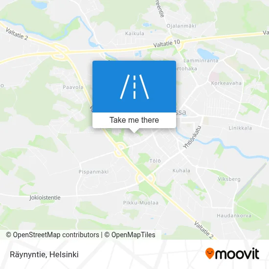 Räynyntie map
