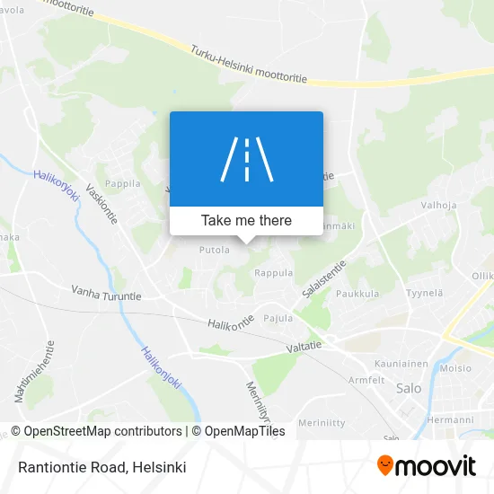 Rantiontie Road map