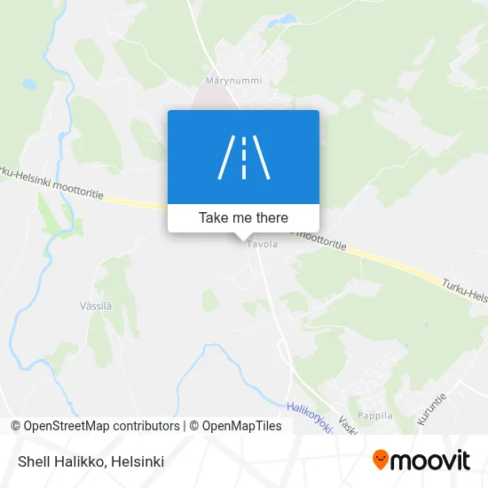 Shell Halikko map