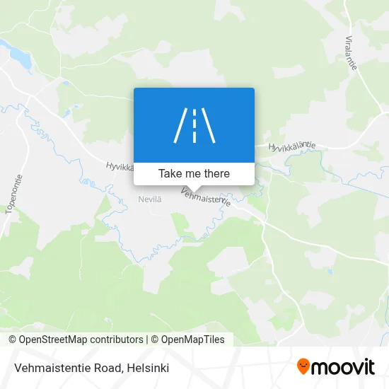 Vehmaistentie Road map
