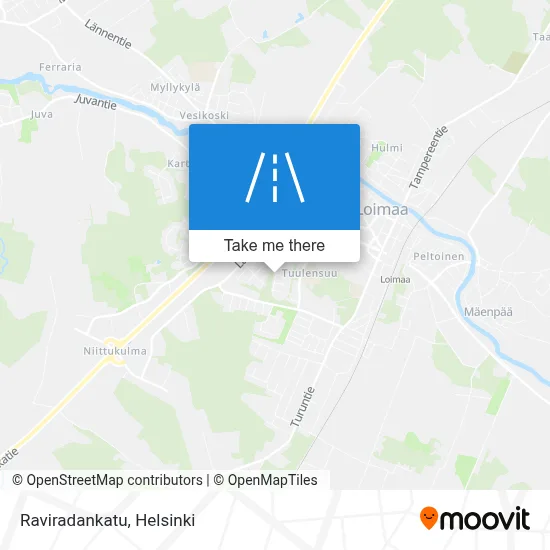 Raviradankatu map