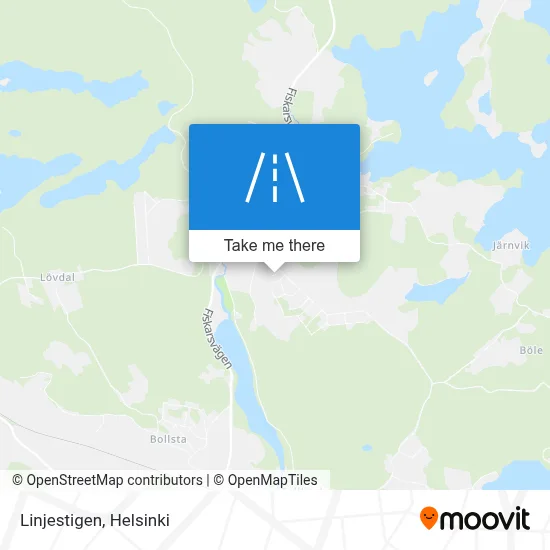 Linjestigen map