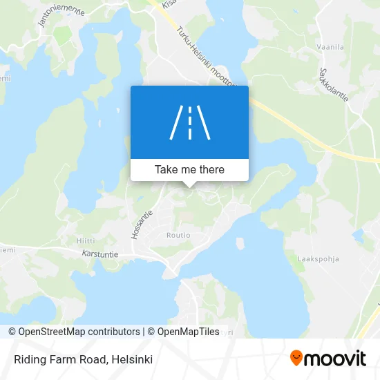 Riding Farm Road map