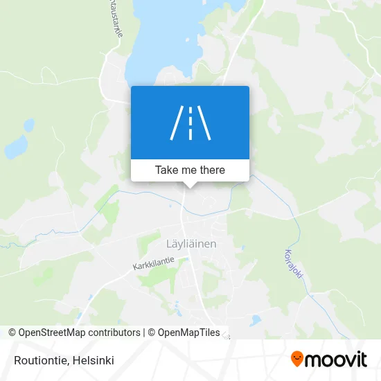 Routiontie map