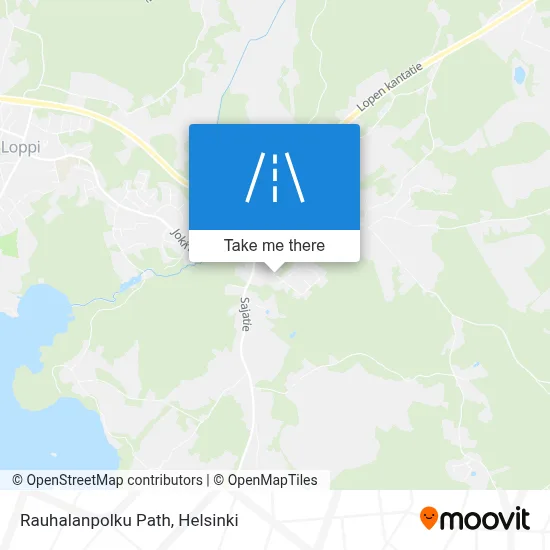 Rauhalanpolku Path map