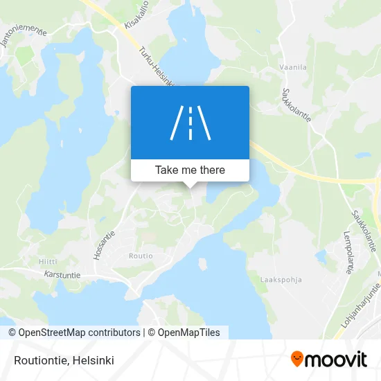 Routiontie map