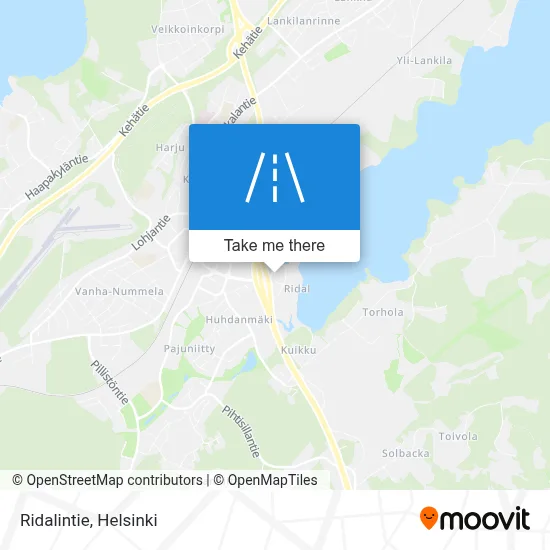 Ridalintie map
