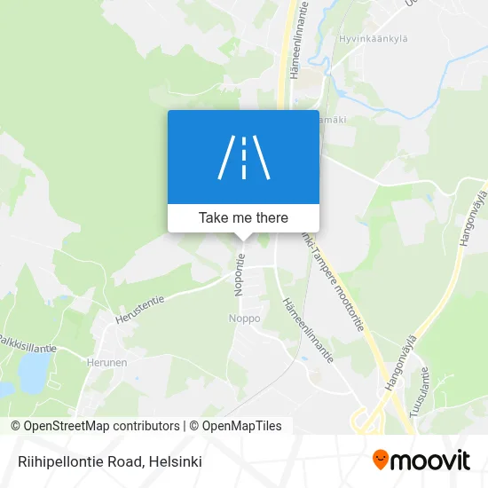Riihipellontie Road map