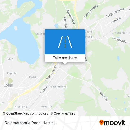 Rajametsäntie Road map
