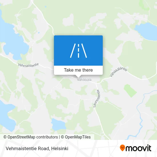 Vehmaistentie Road map