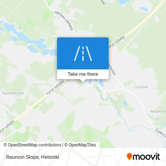 Raunion Slope map