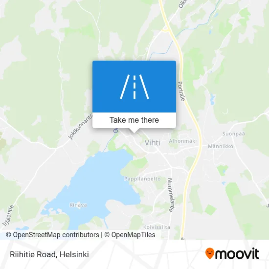 Riihitie Road map