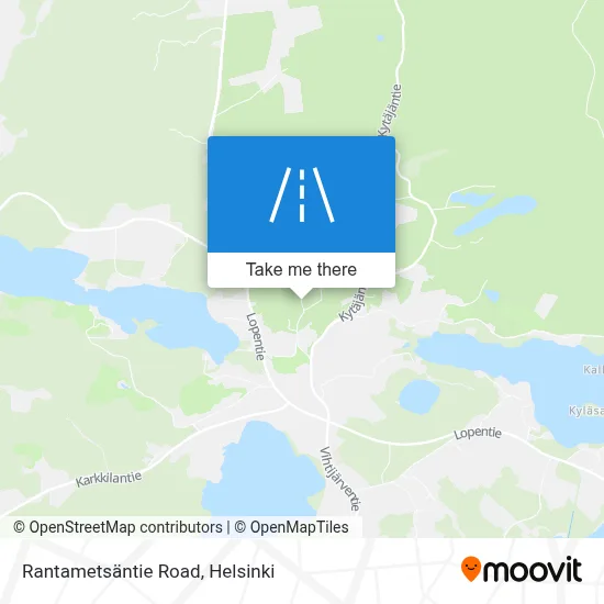 Rantametsäntie Road map