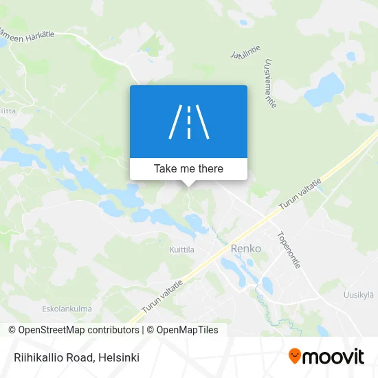 Riihikallio Road map