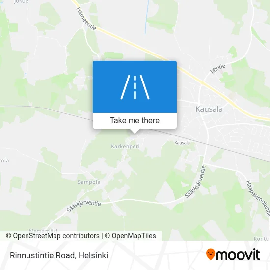 Rinnustintie Road map