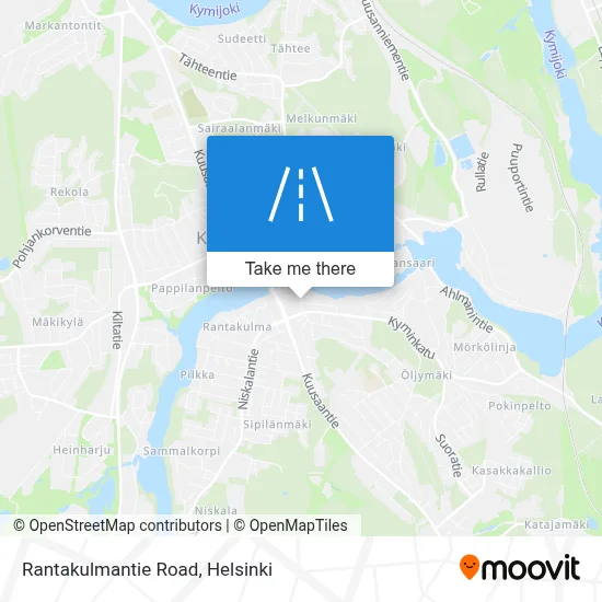 Rantakulmantie Road map