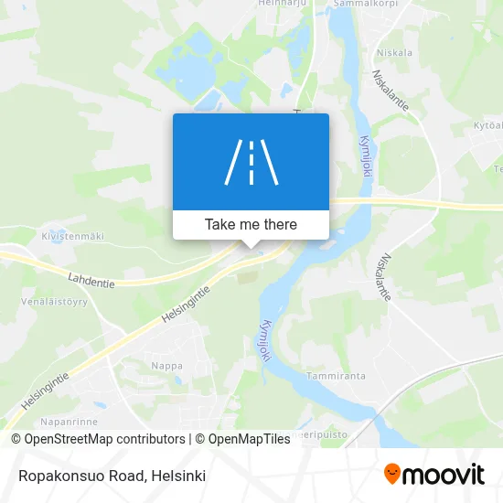 Ropakonsuo Road map