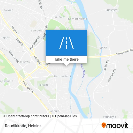 Raudikkotie map