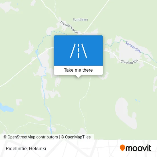 Ridellintie map