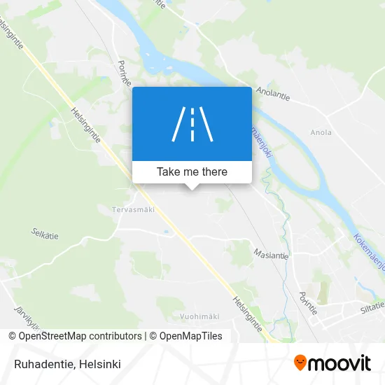 Ruhadentie map